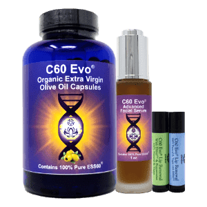 C60 Evo capsules, face and lips